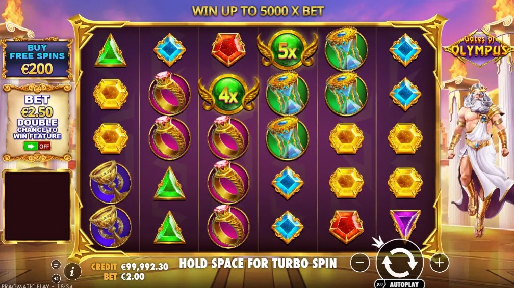 Zeus scatter symbol in Gates of Olympus